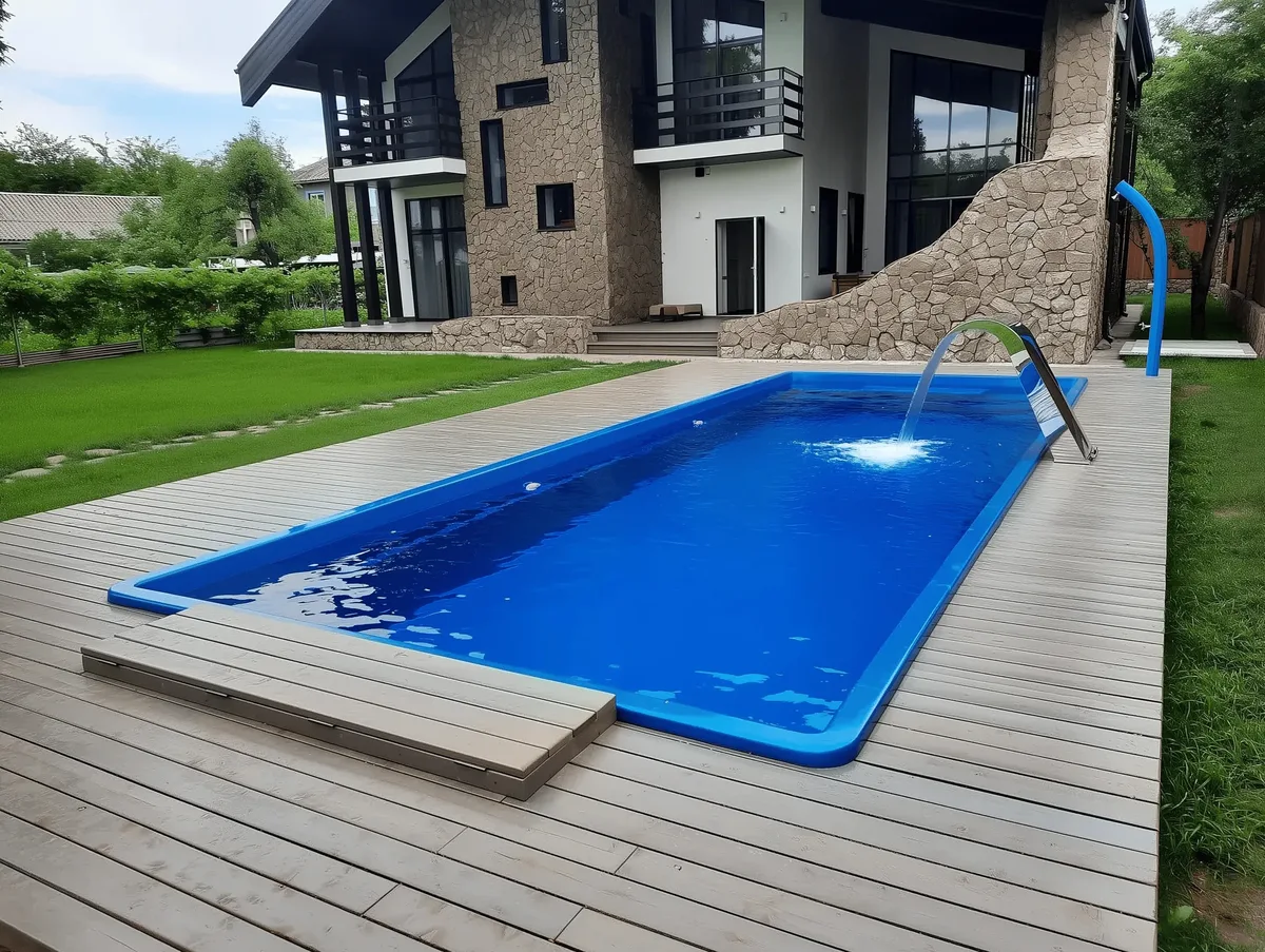 Композитный бассейн Laguna 9 — вид сверху в Подольске