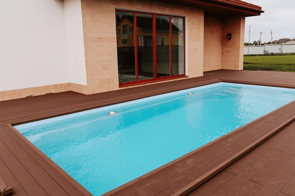 Композитный бассейн Laguna 8 — вид сверху в Подольске